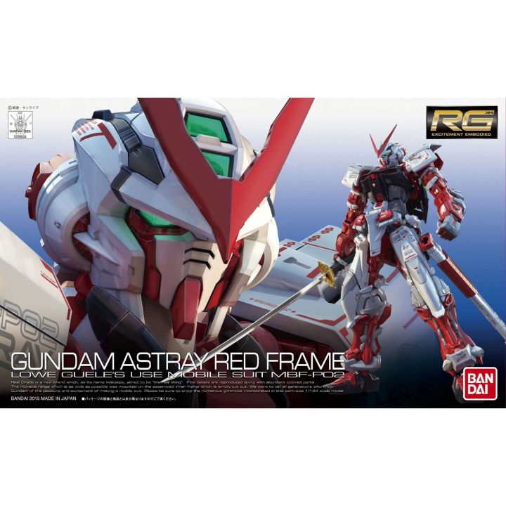 BANDAI Mobile Suit Gundam SEED ASTRAY - Real Grade RG MBF-P02 Gundam Astray Red Frame Model Kit Figura