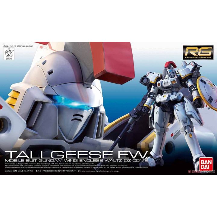 BANDAI Mobile Suit Gundam W Endless Waltz - Real Grade RG Tallgeese EW Model Kit Figur