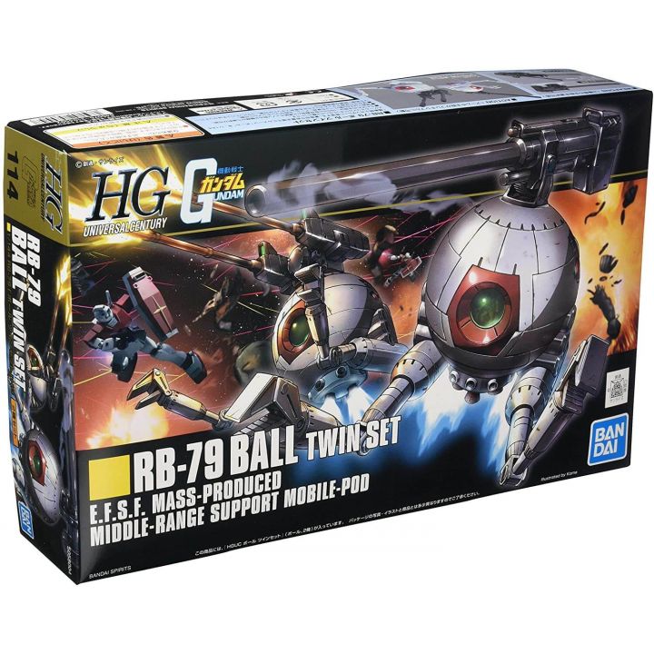 BANDAI Mobile Suit Gundam - High Grade HGUC RB-79 Ball twin set Model Kit Figure