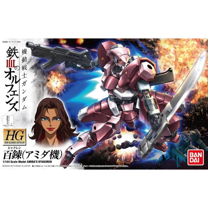 BANDAI Mobile Suit Gundam Iron-Blooded Orphans - High Grade Hyakuren (Amida) Model Kit Figure