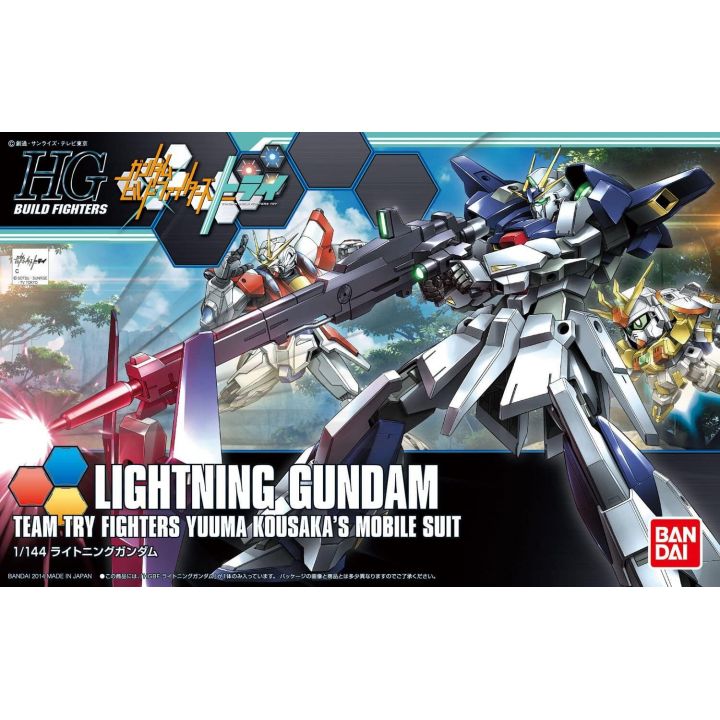 BANDAI Gundam Build Fighters Try - High Grade Lightning Gundam Model Kit Figure