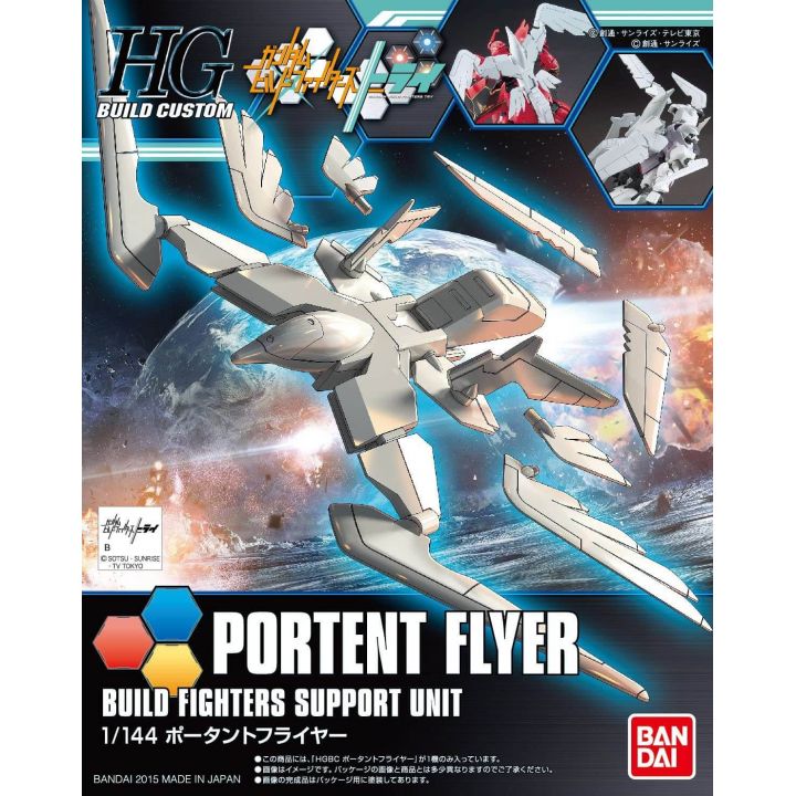 BANDAI Gundam Build Fighters Try - High Grade Portant Flyer Model Kit Figura