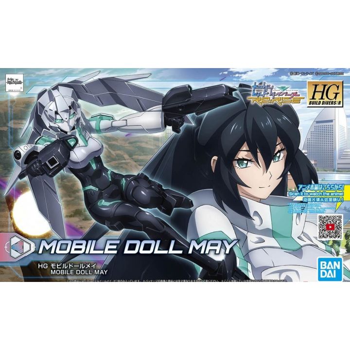 BANDAI HGBD:R Gundam Build Divers Re: RISE - High Grade Mobile Doll May Model Kit Figura