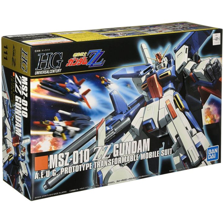 BANDAI HGUC Mobile Suit Gundam ZZ - Alta qualità MSZ-010 ZZ Gundam Modello Kit Figura