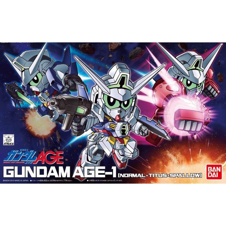 BANDAI SD Gundam BB Guerrero Gundam AGE - Super deformado Gundam AGE-1 Modelo Kit Figura(Gunpla)