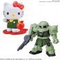 BANDAI SD GUNDAM CROSS SILHOUETTE MOBILE SUIT GUNDAM - Super deformed Hello Kitty / ZAKU II Model Kit Figure (Gunpla)