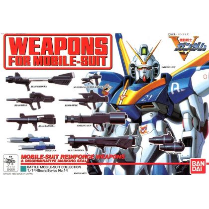 BANDAI 1/144 MOBILE SUIT V GUNDAM - SET DI ARMI Modello Kit Figura (Gunpla)