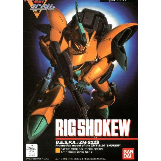 BANDAI 1/144 MOBILE SUIT V GUNDAM - RIG-SHOKEW Modello Kit Figura (Gunpla)