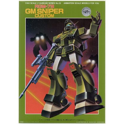 BANDAI 1/144 Mobile Suit Z Gundam MSV - GM SNIPER CUSTOM Model Kit Figura (Gunpla)