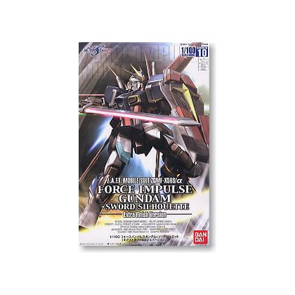 BANDAI 1/100 MOBILE SUIT GUNDAM SEED DESTINY - FORCE IMPULSE GUNDAM + Schwertsilhouette (Extra finish) Model Kit Figur (Gunpla)