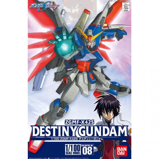 BANDAI 1/100 MOBILE SUIT GUNDAM SEED DESTINY - DESTINY GUNDAM Model Kit Figur (Gunpla)