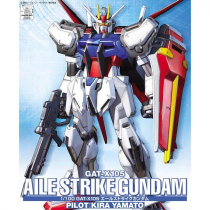 BANDAI 1/100 MOBILE SUIT GUNDAM SEED - AILE STRIKE GUNDAM Model Kit Figur (Gunpla)