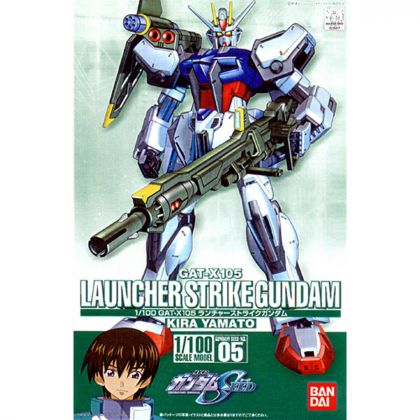 BANDAI 1/100 MOBILE SUIT GUNDAM SEED - LAUNCHER STRIKE GUNDAM Model Kit Figure (Gunpla)