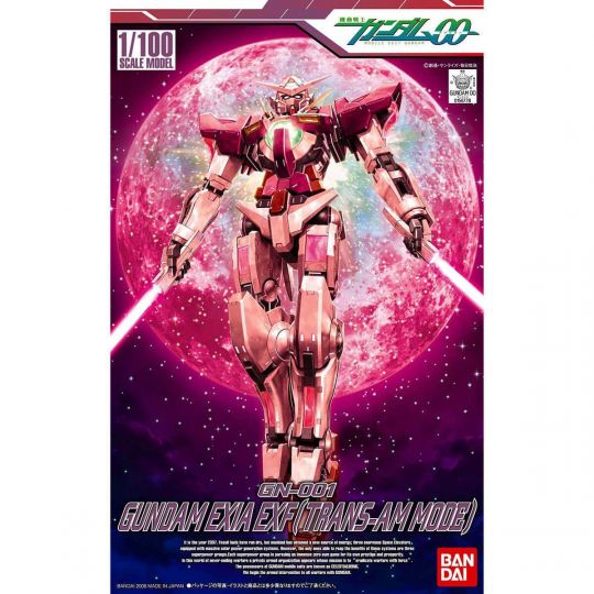 BANDAI 1/100 MOBILE SUIT GUNDAM 00 - GUNDAM EXIA TRANS-AM MODE Extra finish Model Kit Figure(Gunpla)