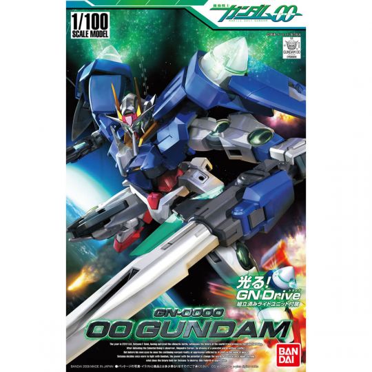 BANDAI 1/100 MOBILE SUIT GUNDAM 00 - 00 GUNDAM Modello Kit Figura (Gunpla)