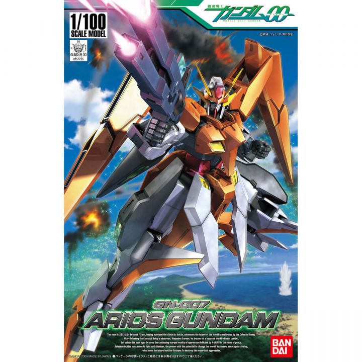 BANDAI 1/100 MOBILE SUIT GUNDAM 00 - ARIOS GUNDAM Model Kit Figur (Gunpla)