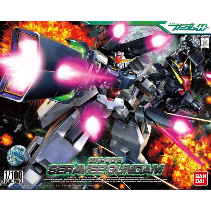 BANDAI 1/100 MOBILE SUIT GUNDAM 00 - SERAVEE GUNDAM Modello Kit Figura (Gunpla)