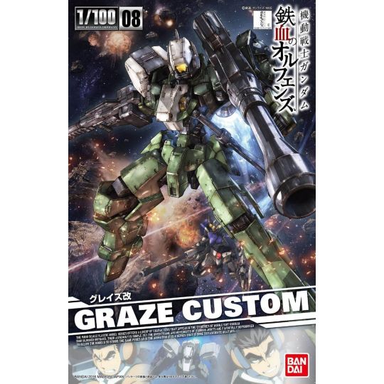 BANDAI 1/100 MOBILE SUIT GUNDAM IRON-BLOODED ORPHANS - GRAZE CUSTOM Model Kit Figure(Gunpla)