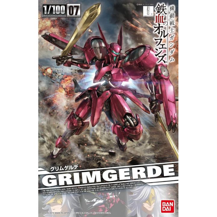 BANDAI 1/100 MOBILE SUIT GUNDAM IRON-BLOODED ORPHANS - GRIMGERDE Model Kit Figure(Gunpla)